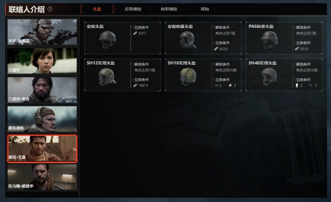 暗区突围无限联络人介绍,暗区突围