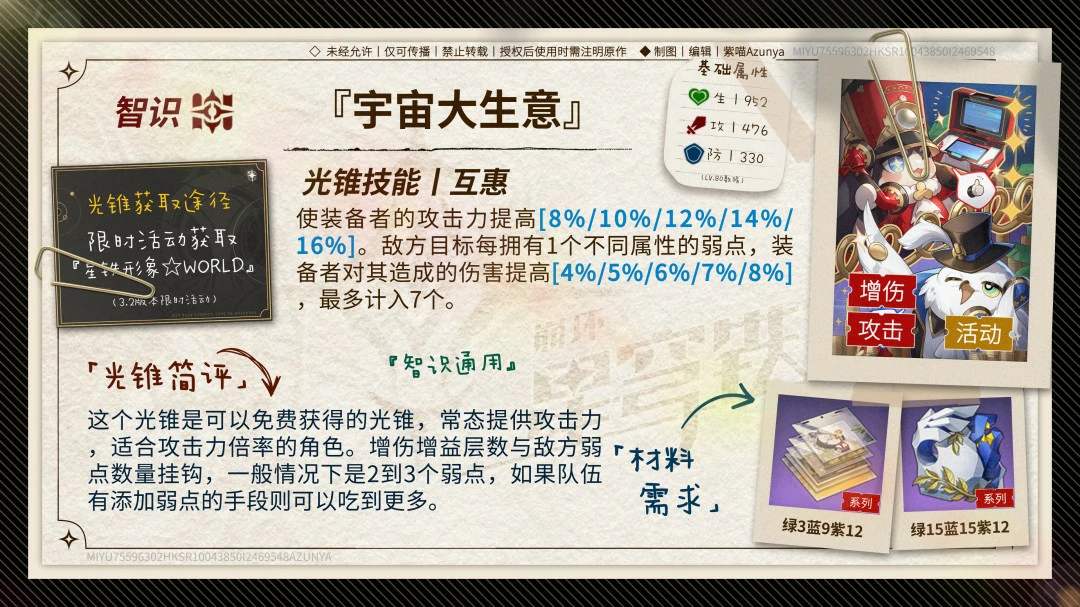 刻夏光锥推荐,星穹铁道