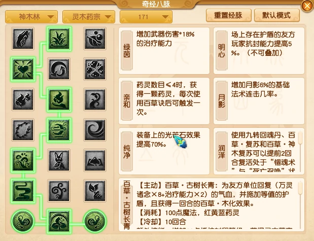 神木林最新经脉怎么点2025年,梦幻西游