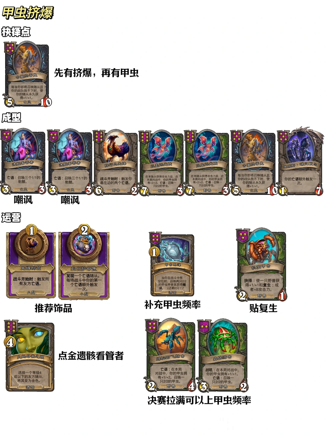 32.2.1酒馆战棋野兽甲虫挤爆流阵容玩法攻略,炉石传说