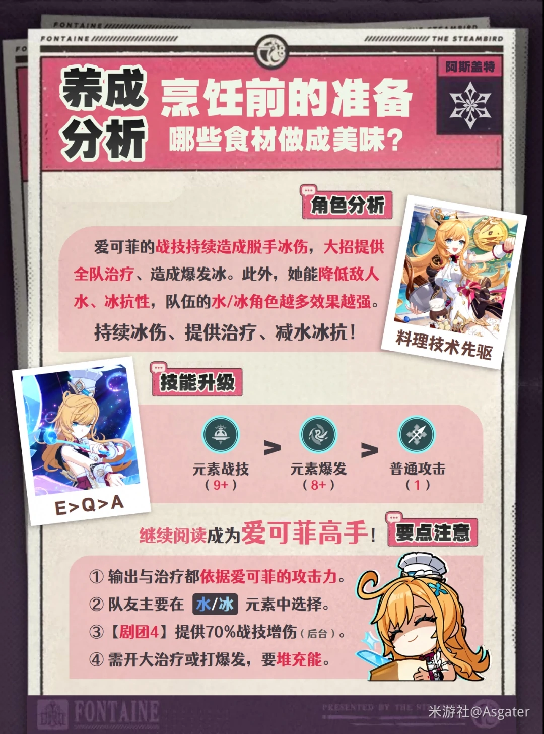 爱可菲培养攻略,原神