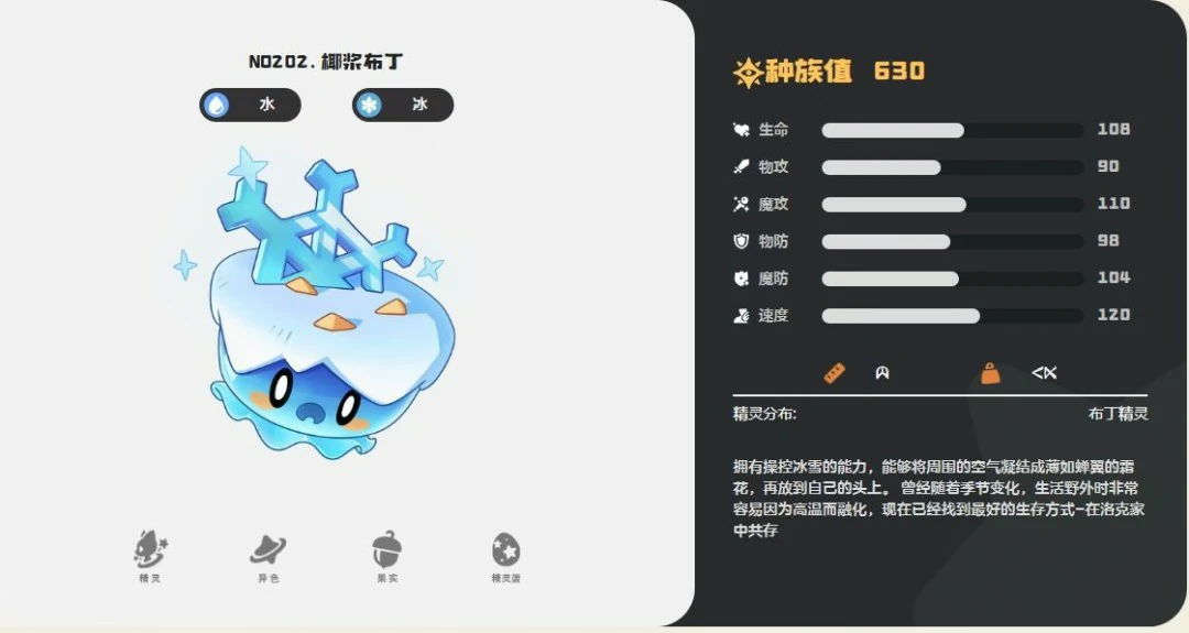 椰浆布丁技能一览