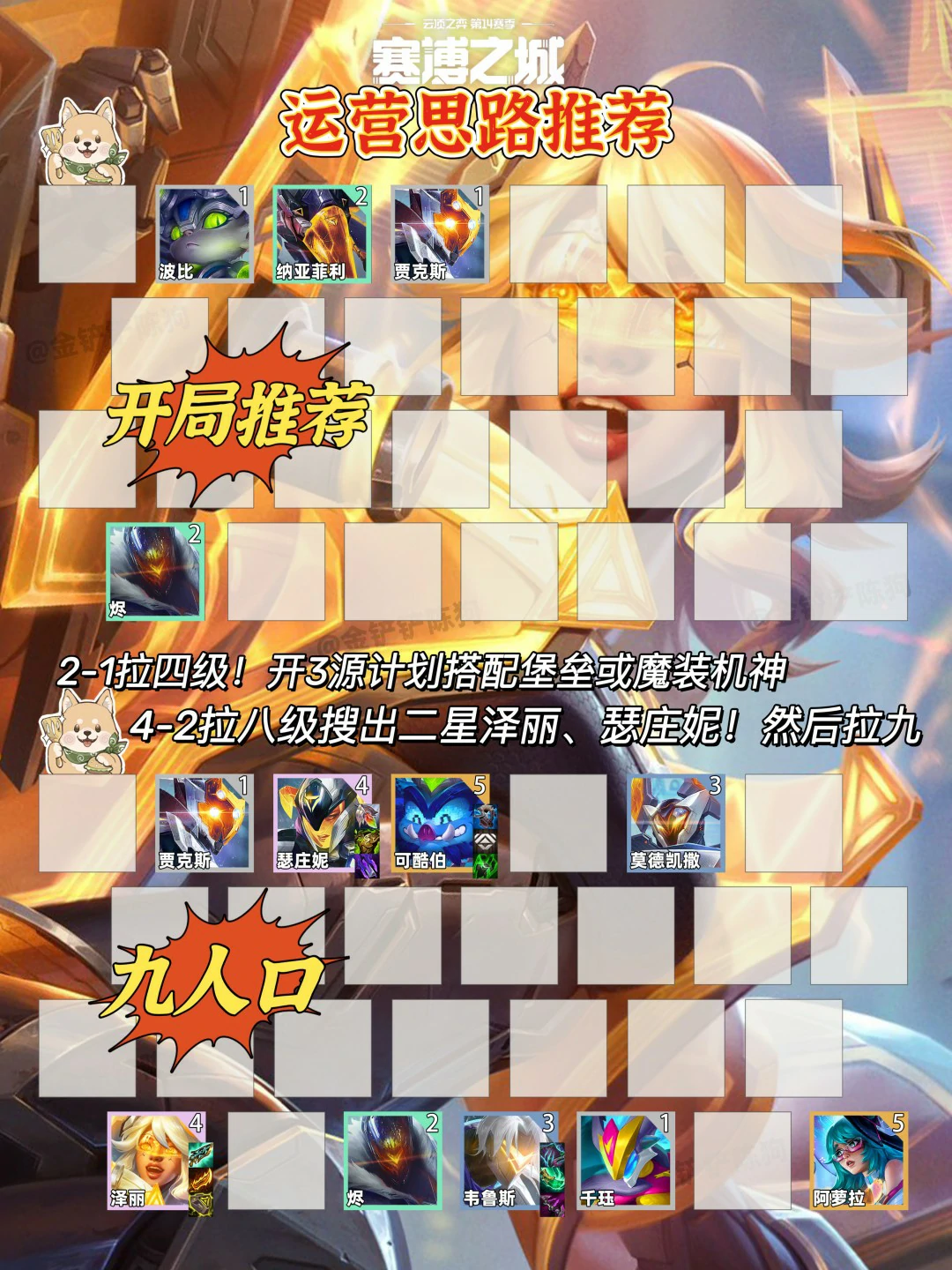 s14源计划阵容推荐