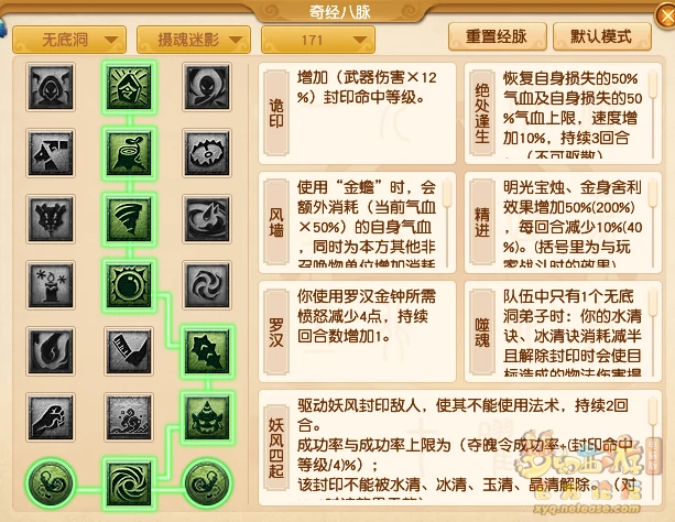 无底洞最新经脉怎么点2025年,梦幻西游