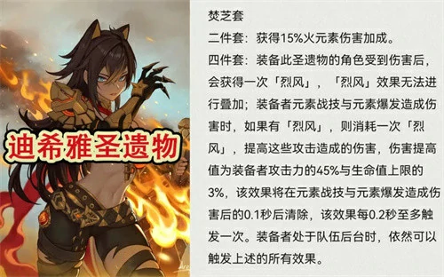 原神迪希雅圣遗物推荐,原神