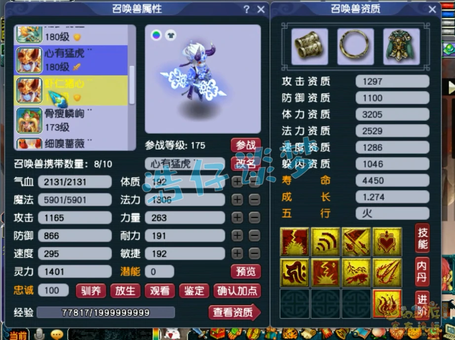 无底洞175级辅助装备展示图,梦幻西游