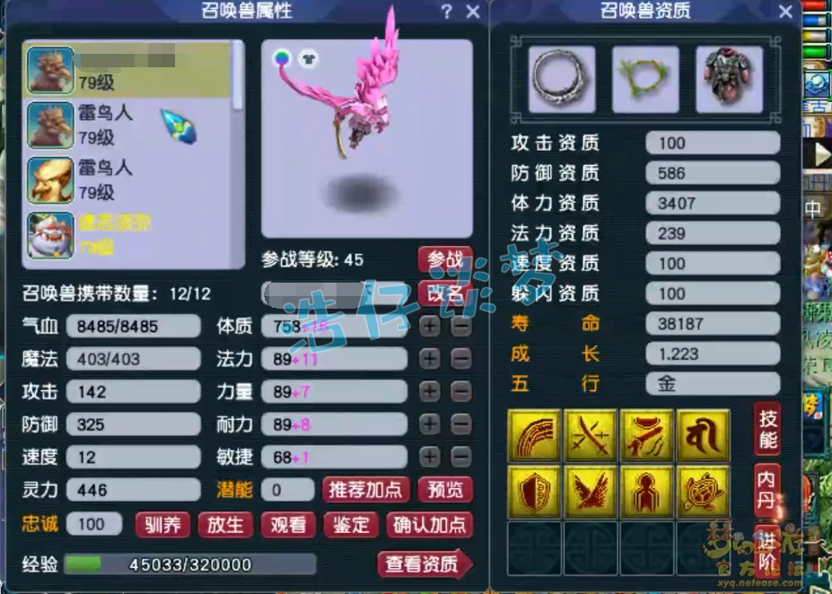 方寸山装备展示图69级,梦幻西游