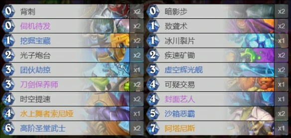 星灵贼卡组代码一览,炉石传说
