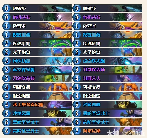 执政官贼卡组代码一览,炉石传说