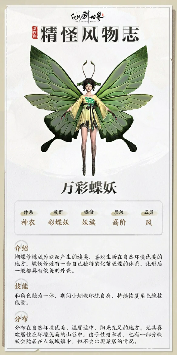 万彩蝶妖技能介绍