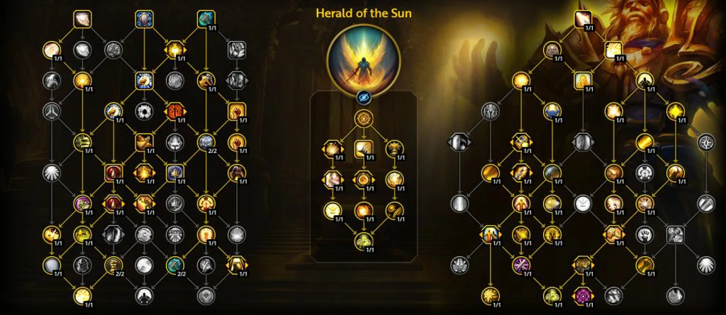 魔兽世界11.1奶骑天赋加点,魔兽世界
