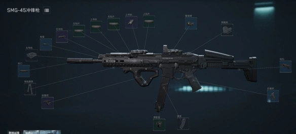 SMG-45冲锋枪改装推荐,三角洲行动