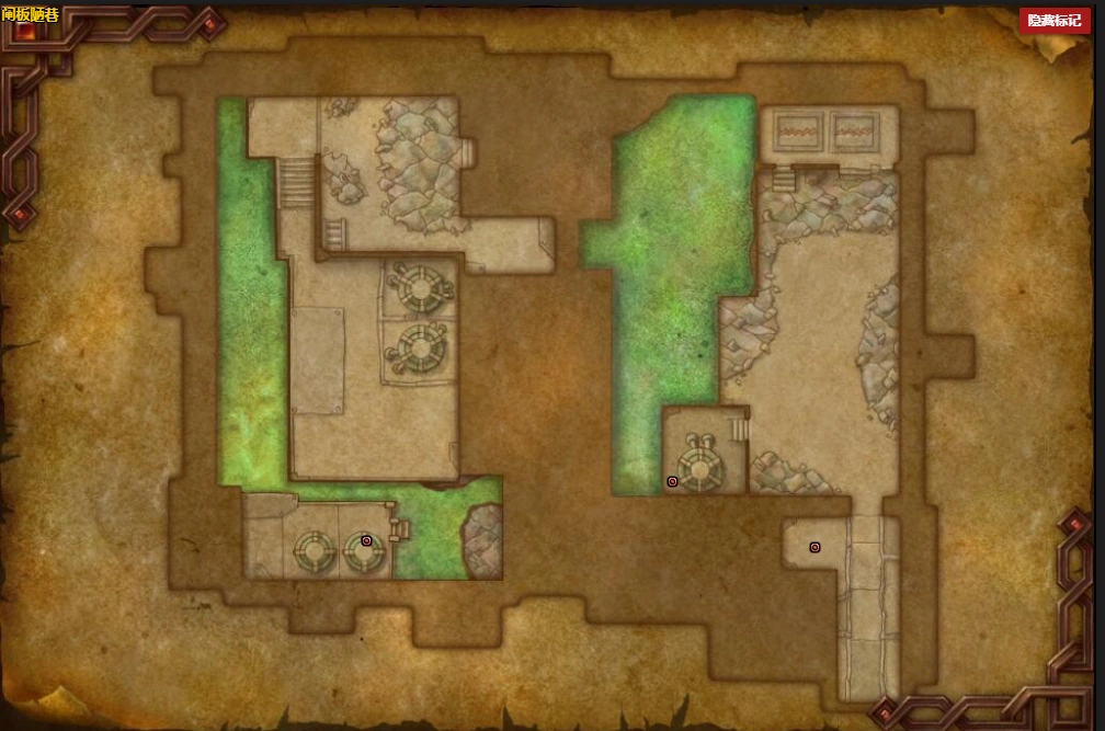 魔兽世界闸板陋巷坚固宝箱位置坐标,魔兽世界