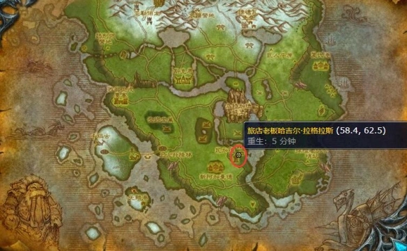 嚎风峡湾旅店地图标记