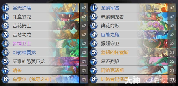 灌注龙骑卡组代码推荐,炉石传说