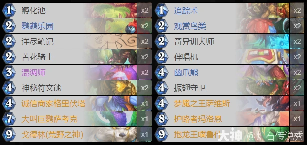 灌注猎卡组代码推荐,炉石传说
