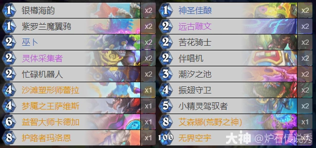 灌注法卡组代码推荐,炉石传说