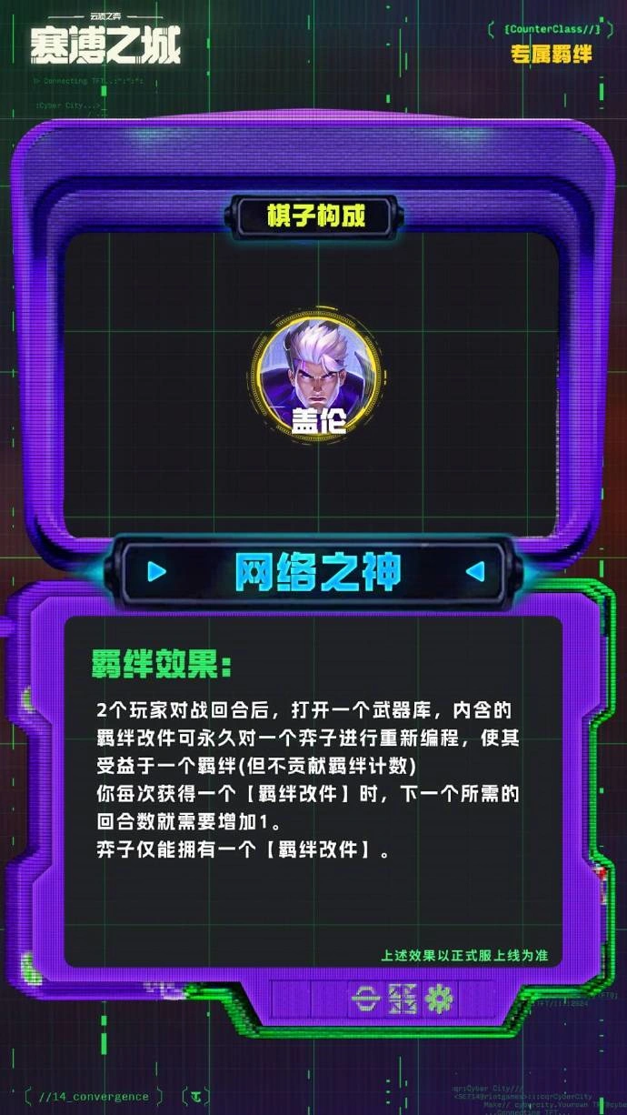 云顶之弈S14网络之神羁绊效果一览