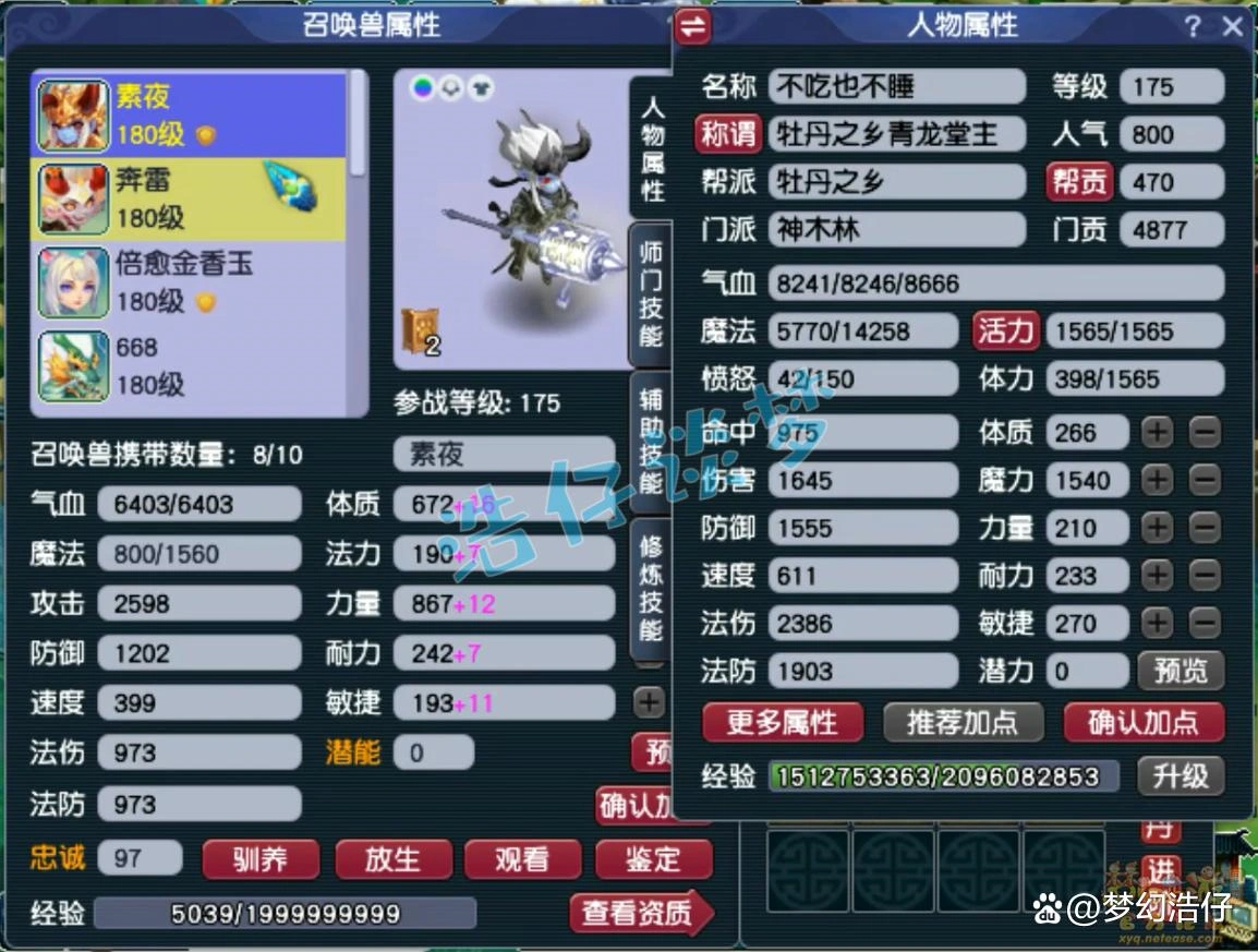 任务神木林装备搭配175级,梦幻西游