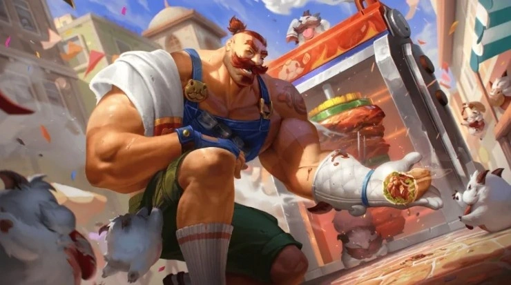 LOL烤肉大师布隆皮肤效果预览,LOL