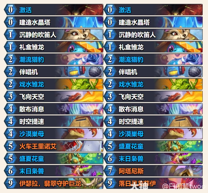 炉石传说32.0龙口德卡组代码分享,炉石传说