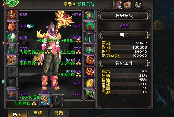 魔兽世界11.1奶僧装备选择,魔兽世界