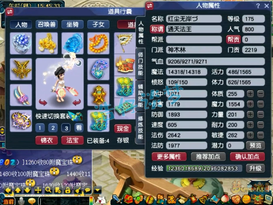 175法暴神木装备展示,梦幻西游