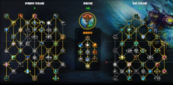 11.1秘境奶萨天赋图示
