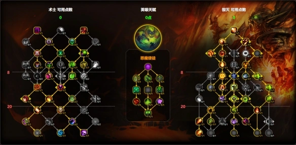 11.1毁灭术天赋怎么点,魔兽世界