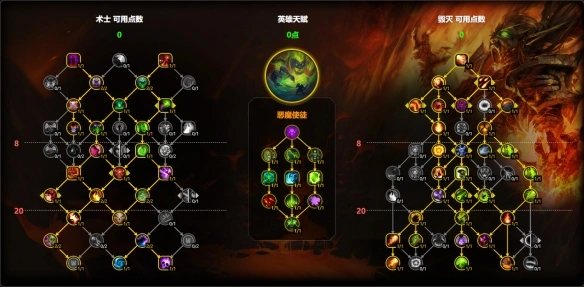 11.1毁灭术天赋怎么点,魔兽世界
