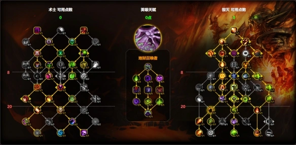 11.1毁灭术天赋怎么点,魔兽世界