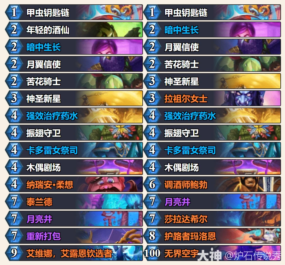 漫游翡翠梦境灌注牧卡组代码推荐,炉石传说