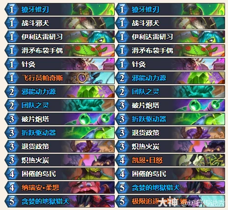 睡觉瞎卡组代码推荐,炉石传说