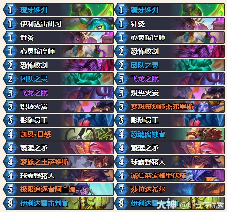 自爱瞎卡组代码推荐,炉石传说