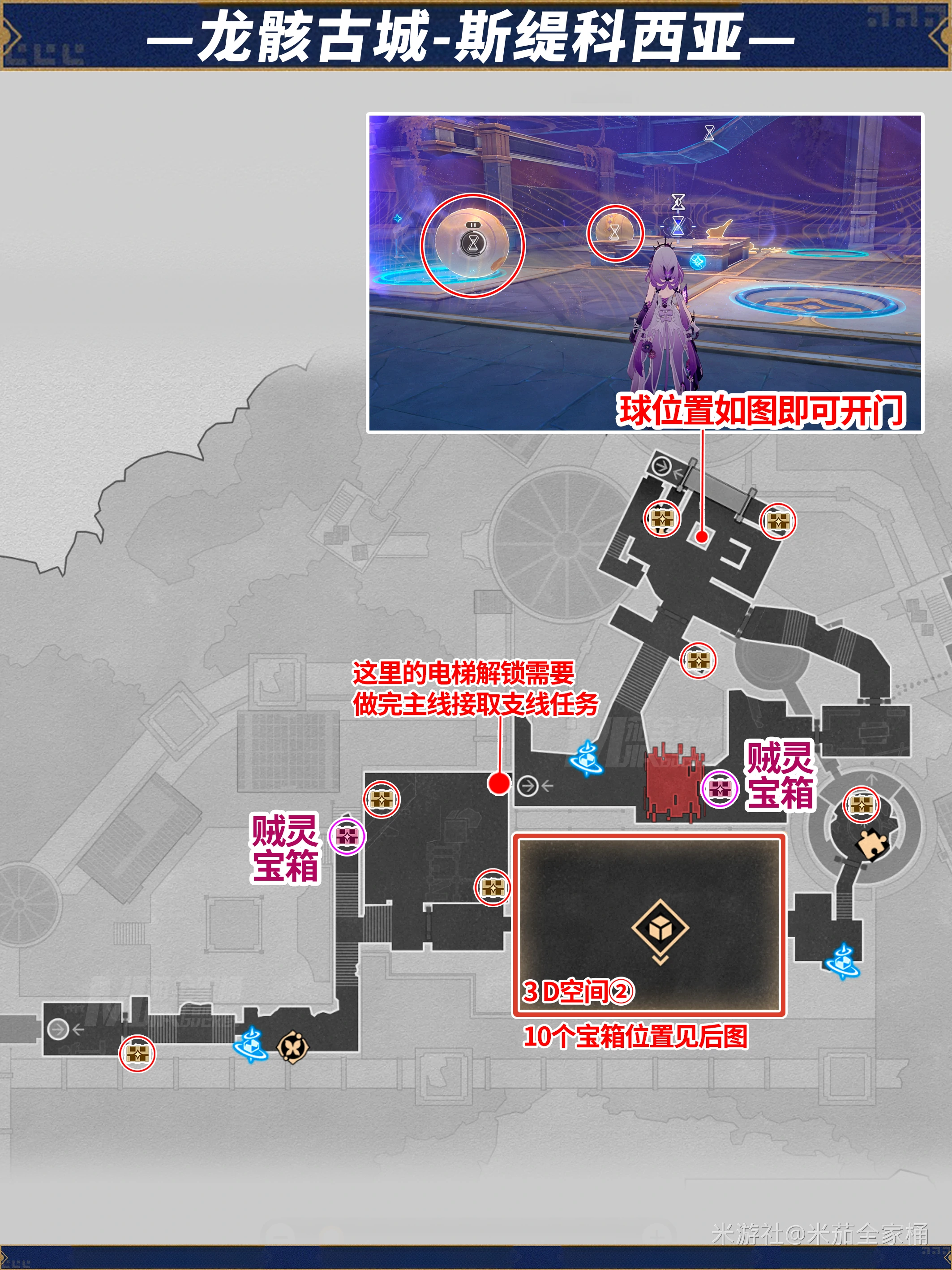 龙骸古城斯缇科西亚全宝箱收集攻略,星穹铁道