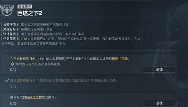 关键物品定位示意图
