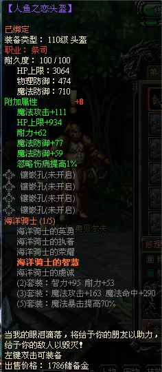 龙之刃祭司职业符文套装属性是什么