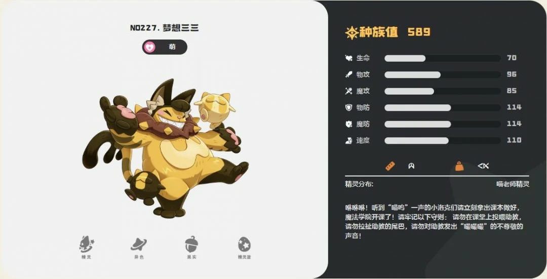 梦想三三技能一览