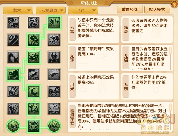 龙宫最新经脉怎么点2025年,梦幻西游