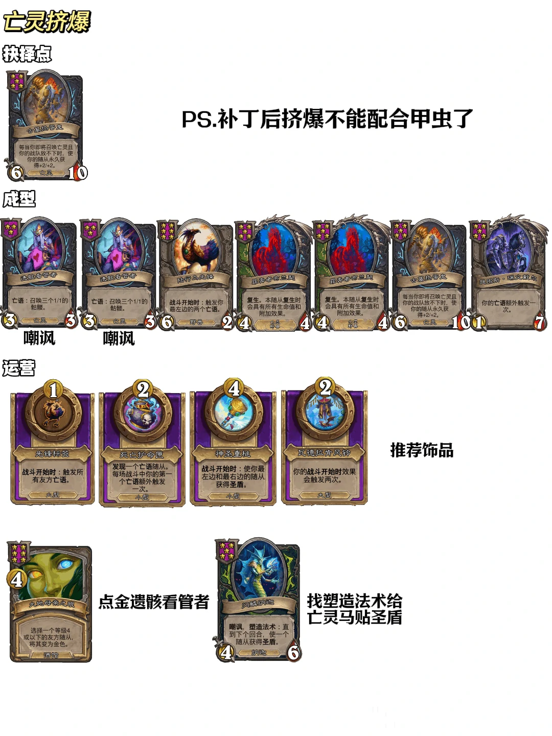 32.2.3酒馆战棋亡灵挤爆流玩法攻略,炉石传说