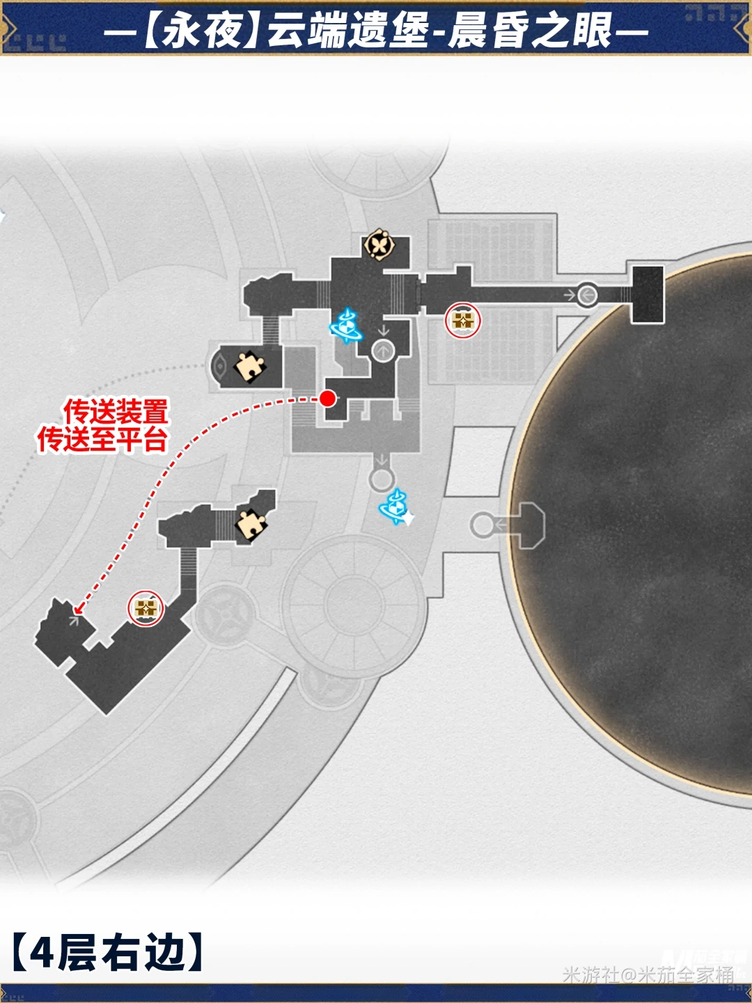 云端遗堡晨昏之眼全宝箱收集攻略,星穹铁道