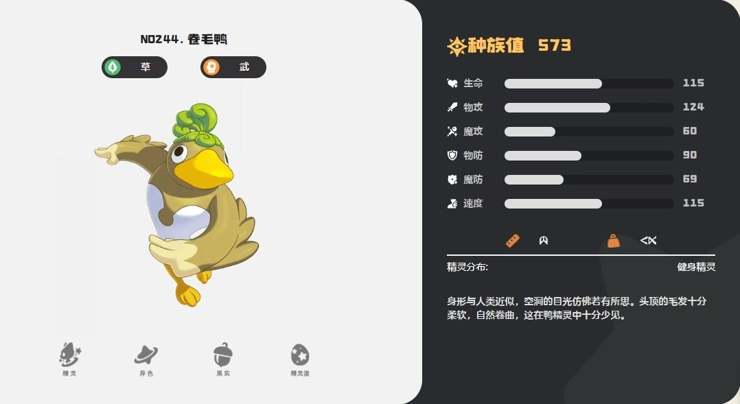 卷毛鸭技能一览