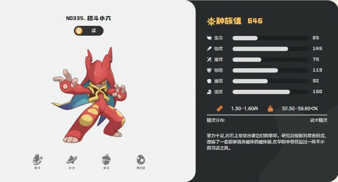 格斗小六技能一览