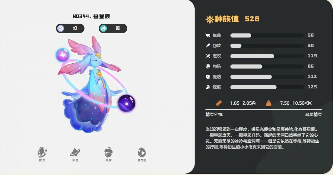 暮星辰技能一览