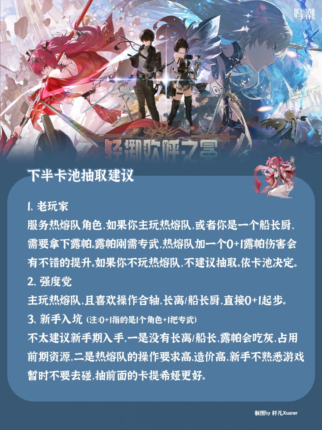 2.4版本抽卡建议,鸣潮