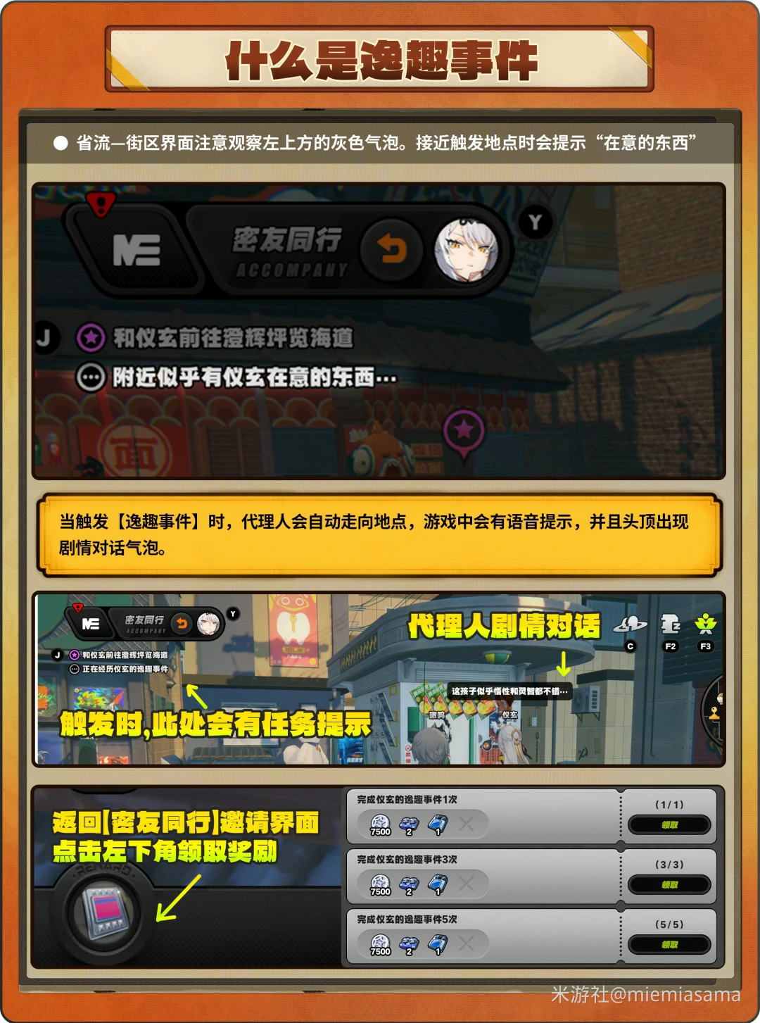 仪玄密友同行逸趣事件点位一览,绝区零