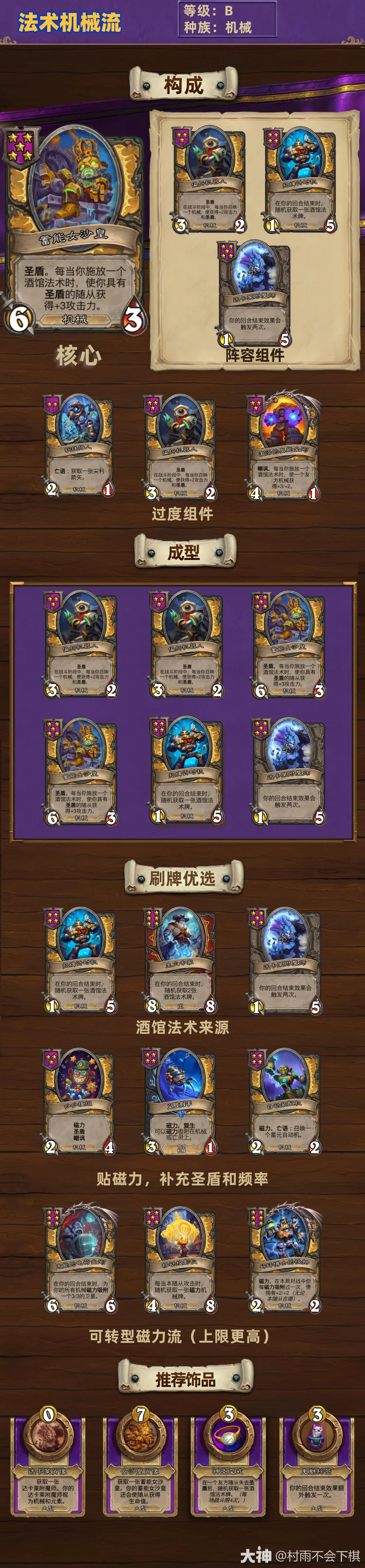 32.4.2酒馆战棋法术机械流玩法攻略,炉石传说