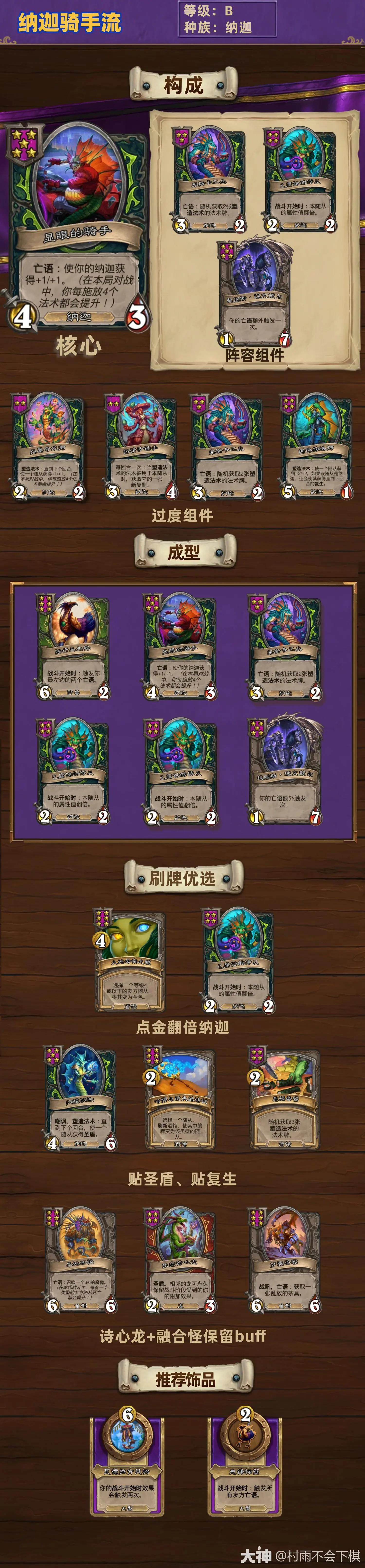 32.4.2酒馆战棋纳迦骑手流玩法攻略,炉石传说