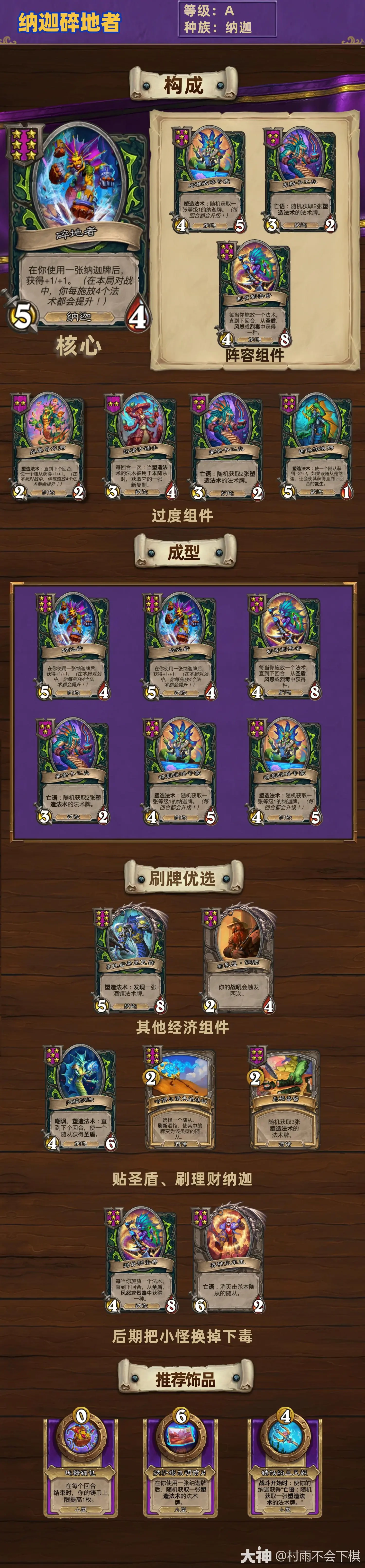 32.4.2酒馆战棋纳迦碎地者玩法攻略,炉石传说