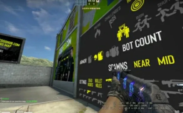 cs2创意工坊练枪图在哪里